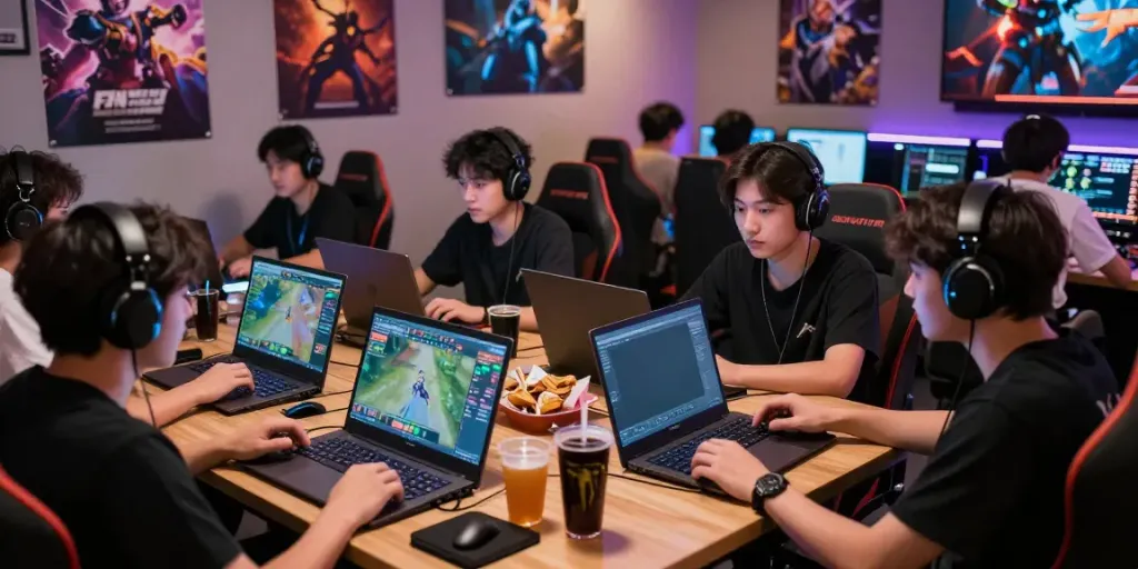 Interactive gaming community gathering highlighting rokok88 daftar among players and vibrant gameplay.