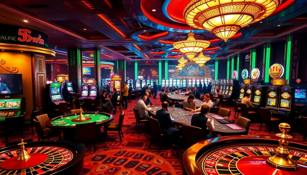 Experience the excitement of winning at 555win with vibrant casino games and enthusiastic players.